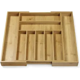 Drveni podesivi organizator za pribor UNIOS / Bambusovo drvo