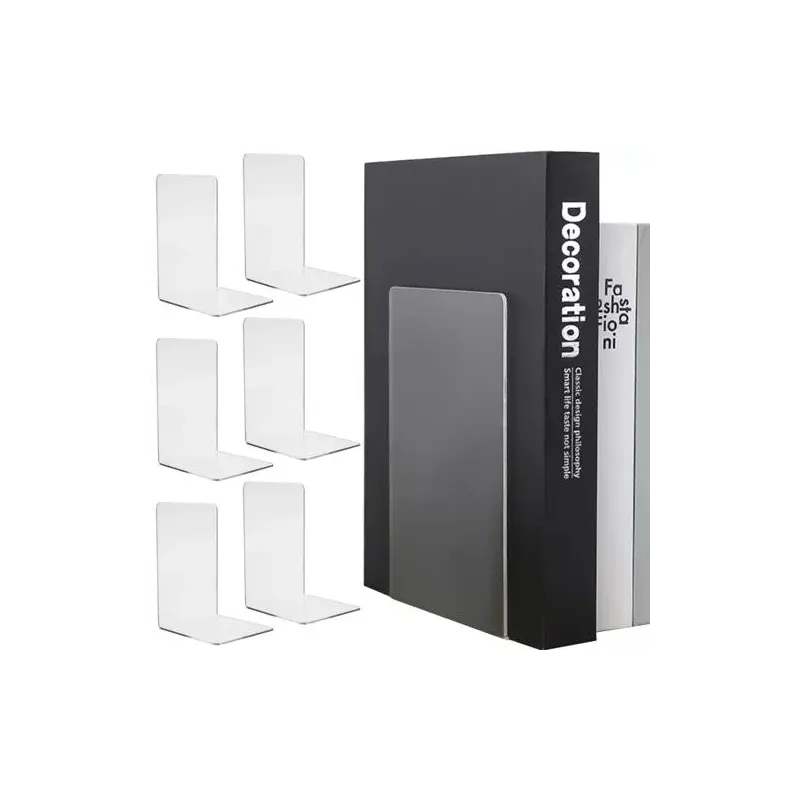 Set od 6 držača za knjige ASTRA / Prozirno