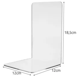 Set od 6 držača za knjige ASTRA / Prozirno