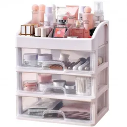 Organizator za kozmetiku CLEAR / Transparentan - bijela