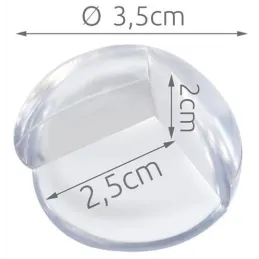 Set od 4 kom zaštitnih kutova za namještaj / Prozirno
