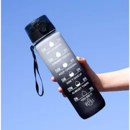 Sportska boca za vodu DRINK-FIT 1000 ml / Crna