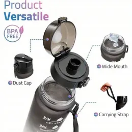 Sportska boca za vodu DRINK-FIT 1000 ml / Ružičasta