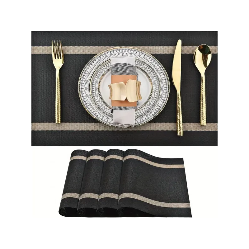 Podložak za stol MINI GENIA 300 x 450 mm / Crno-zlatna