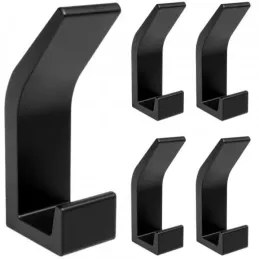 Set od 5 samoljepljivih kuka LULO / Crna mat