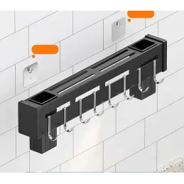 Držač za nože i pribor za zid ALEXA 500 mm / Crna mat