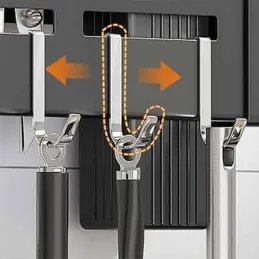 Držač za nože i pribor za zid ALEXA 500 mm / Crna mat