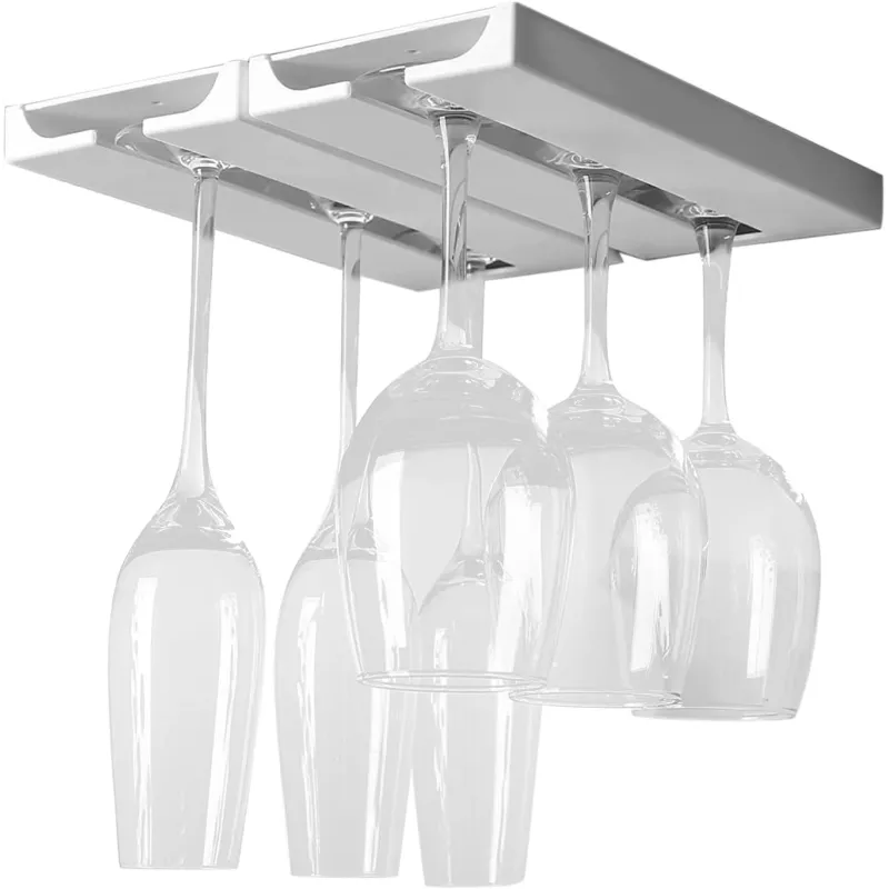 2kom jednoradni držač za čaše MILENIUM / Bijela