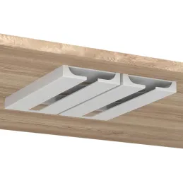 2kom jednoradni držač za čaše MILENIUM / Bijela