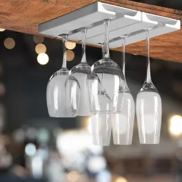 2kom jednoradni držač za čaše MILENIUM / Bijela