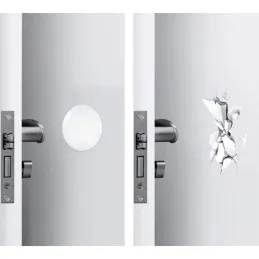 Set od 6 samoljepljivih vrata zastoja INTRO / Transparent