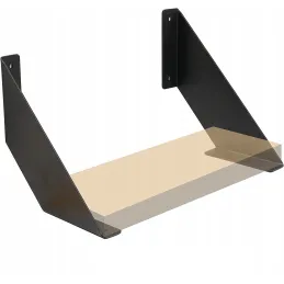 Set od 2 konzola za policu MALAGA / Crna mat