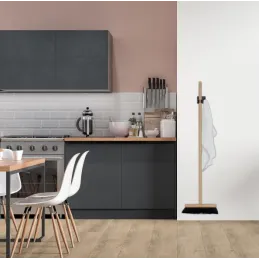 Samoljepljiva kuka za metlu ili mop / Crna mat