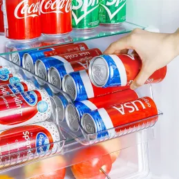 Organizator za limenke za hladnjak LUNIA / Prozirno