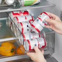 Organizator za limenke za hladnjak LUNIA / Prozirno