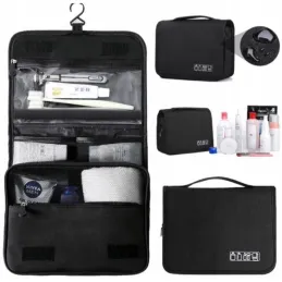 Putni organizator za kozmetiku CLEAR / Crni