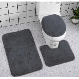 3-dijelni set podložaka za kupaonicu / Antracit