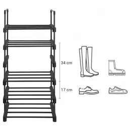 Stalak za cipele EKKO LINE MAXI 106 / Mat crna