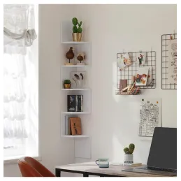 Kutna polica REGALO WOOD / Bijela