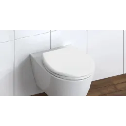WC daska s tihim zatvaranjem / Bijela
