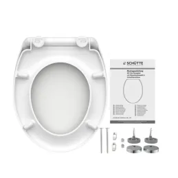 WC daska s tihim zatvaranjem / Bijela