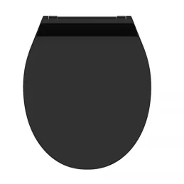WC daska s tihim zatvaranjem SLIM / Crna
