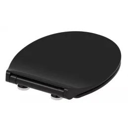 WC daska s tihim zatvaranjem SLIM / Crna