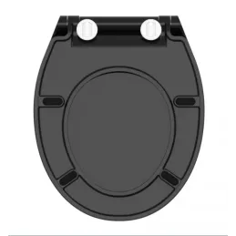 WC daska s tihim zatvaranjem SLIM / Crna