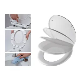 WC daska s mekanim zatvaranjem / Motiv heksagon