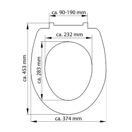 WC daska s mekanim zatvaranjem / Motiv heksagon