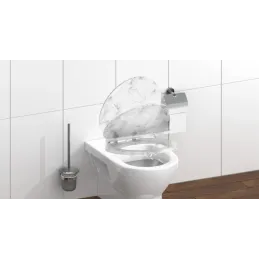 WC daska s tihim zatvaranjem / Mramor