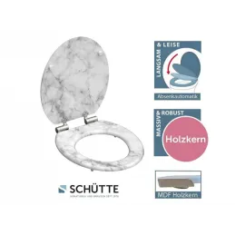 WC daska s tihim zatvaranjem / Mramor