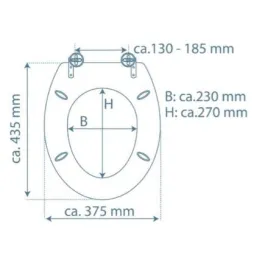 WC daska s tihim zatvaranjem / Mramor