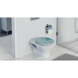 WC daska s tihim zatvaranjem / Blue wood