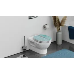 WC daska s tihim zatvaranjem / Blue wood
