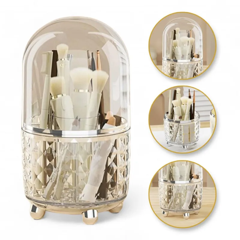 Organizator za kistove i šminku SMARAGD / Srebrna