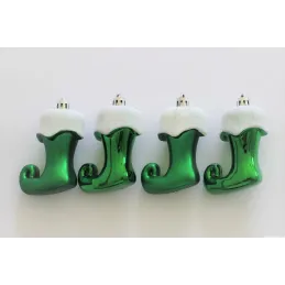 Set visećih ukrasa SOCKS - 4 kom / Zelena