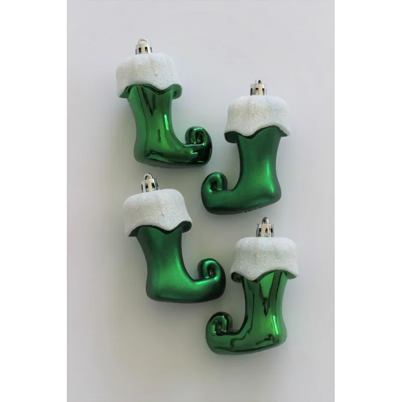 Set visećih ukrasa SOCKS - 4 kom / Zelena