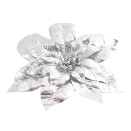 Ukrasni cvijet za bor ROSE 250 mm / Srebrna