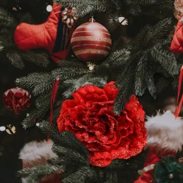 Ukrasni cvijet za bor PIVONKA 160 mm / Crvena