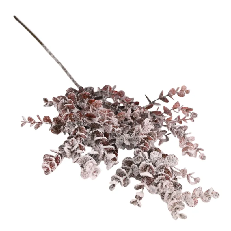 Umjetna grančica SNOW EUKALYPTUS 570 mm / Bordo
