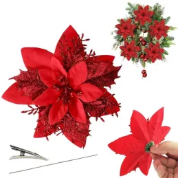 Ukrasni cvijet za bor ROSE 140 mm / Crvena