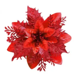 Ukrasni cvijet za bor ROSE 140 mm / Crvena