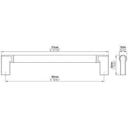 Ručka INDUST / Brušeno zlato