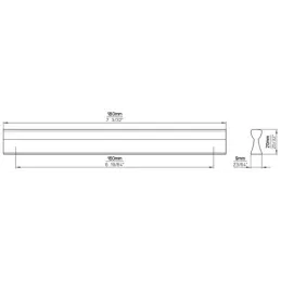 Ručka PIREA / Crna mat