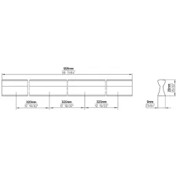 Ručka PIREA / Crna mat