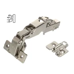 Umetnuta CLIP šarka 165° za otvaranje bez ručki s 3D podloškom