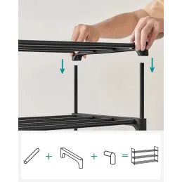 Stalak za cipele EKKO LINE LONG / Crna mat