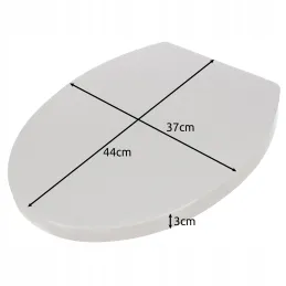 WC daska UNIVERSAL s mekanim zatvaranjem / Bijela