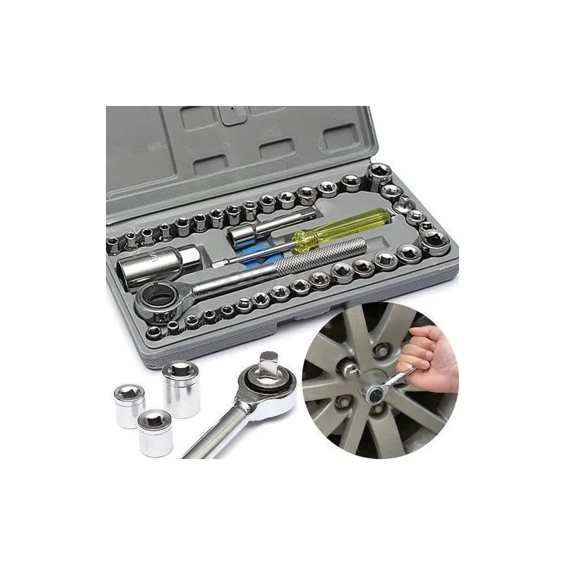 Set alata od 40 dijelova s kovčegom / Siva